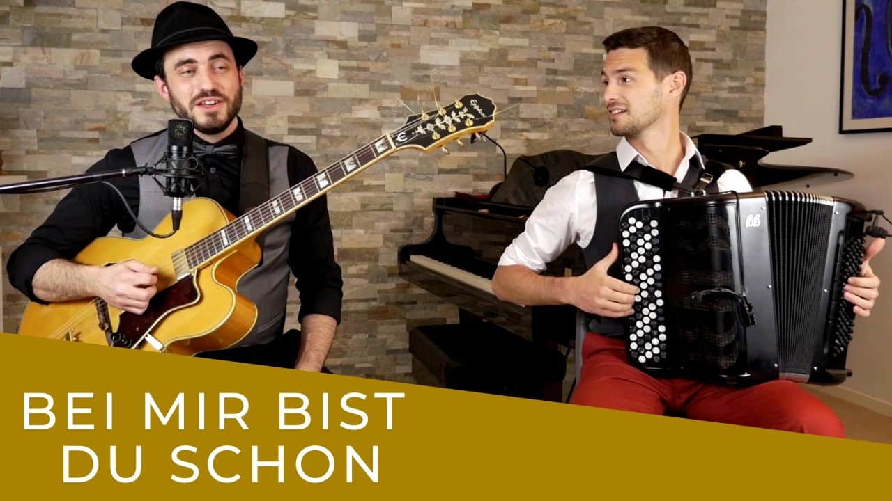 vignette Bei mir bist do schon joué par un duo jazz manouche de Lyon