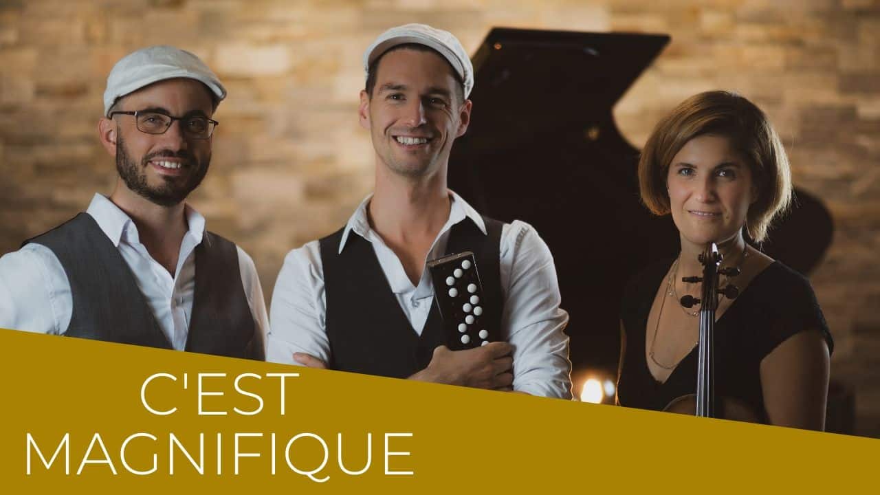 vignette C'est Magnifique - groupe de swing avec accordéon et violon