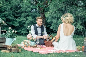 un mariage champetre réussi avec un accordeon